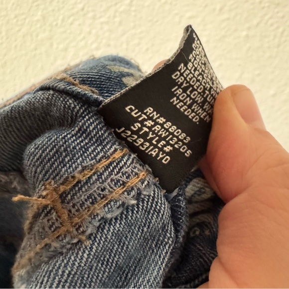 Rewash High Rise Jeans Y2K Streetwear 9/29 Junior Crop Vintage Staple Distressed - Picture 11 of 16